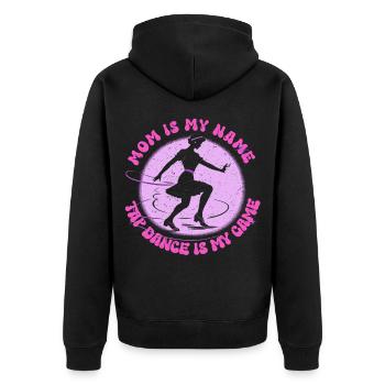 Mère danseuse de claquettes - Veste à capuche bio Premium Unisexe - noir - Dos - Nico (187cm)