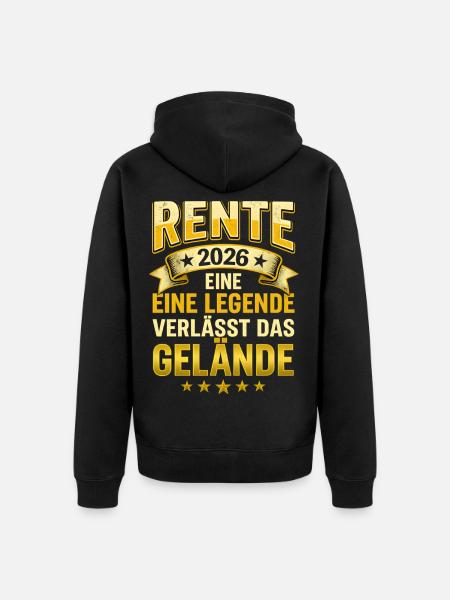 Retraite 2026 : Legend quitte le site - Veste à capuche bio Premium Unisexe - noir