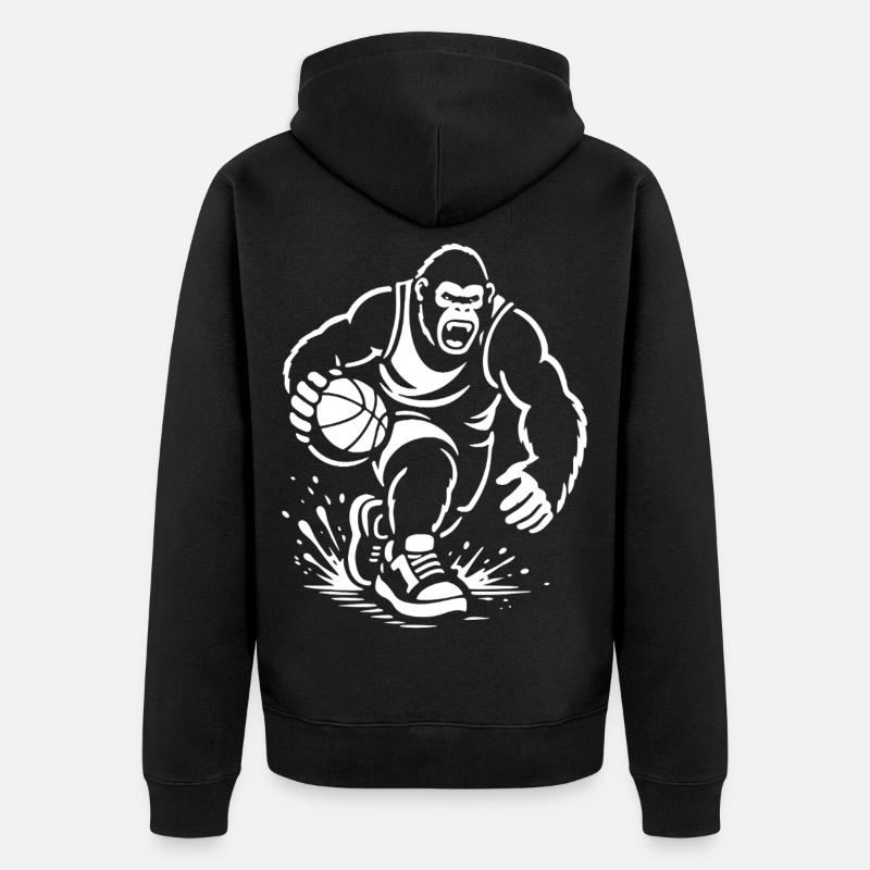Domination sauvage de la Cour - Veste à capuche bio Premium Unisexe - noir