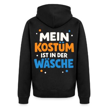 Mon costume est dans la blanchisserie Carnaval Carnaval - Veste à capuche bio Premium Unisexe - noir - Dos - Nico (187cm)