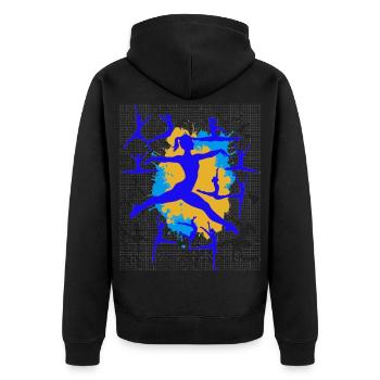 Gymnastique Gymnastique Acrobatie Gymnastique artistique - Veste à capuche bio Premium Unisexe - noir - Dos - Nico (187cm)