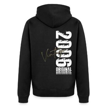 20th Birthday Shirt – Original 2006 Vintage Retro - Unisex Premium Organic Zip Hoodie - black - Back - Nico (187cm)