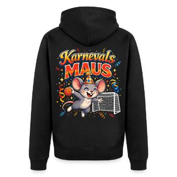 Carnaval Souris Handball Cadeau Funny Carnaval - Veste à capuche bio Premium Unisexe - noir - Dos - Nico (187cm)