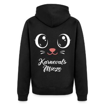 Kitty du Carnaval | Déguisement de Big Face - Veste à capuche bio Premium Unisexe - noir - Dos - Nico (187cm)