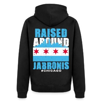 Jabroni élevé autour de Jabronis - Veste à capuche bio Premium Unisexe - noir - Dos - Nico (187cm)