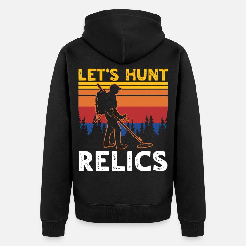 Sondes Chercheuses de Reliques - Veste à capuche bio Premium Unisexe - noir