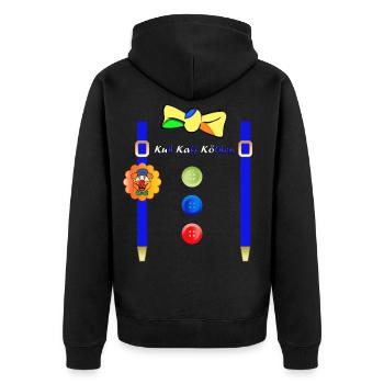 KuKaKö - Carnaval Carnaval Lundi gras Köthen - Veste à capuche bio Premium Unisexe - noir - Dos - Nico (187cm)