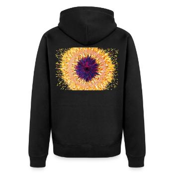 Star Gate True Life - Sonja von Staden - Unisex Premium Organic Zip Hoodie - black - Back - Nico (187cm)