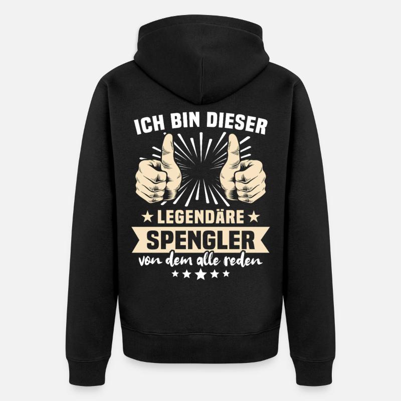 Expressions de Spengler - Veste à capuche bio Premium Unisexe - noir