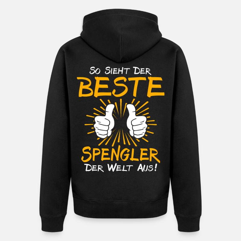 Idée de cadeau Spengler - Veste à capuche bio Premium Unisexe - noir