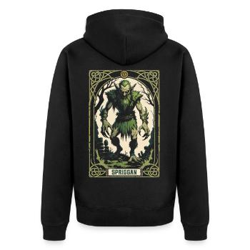 Créatures mythologiques Spriggan - Veste à capuche bio Premium Unisexe - noir - Dos - Nico (187cm)