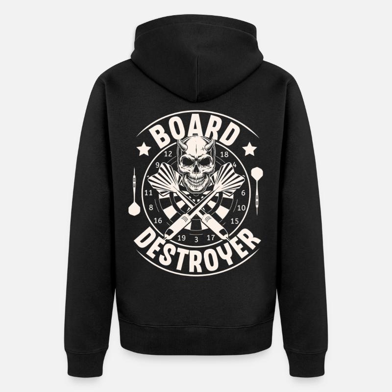 fléchettes - Veste à capuche bio Premium Unisexe - noir