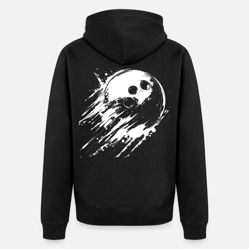 boule de bowling - Veste à capuche bio Premium Unisexe - noir