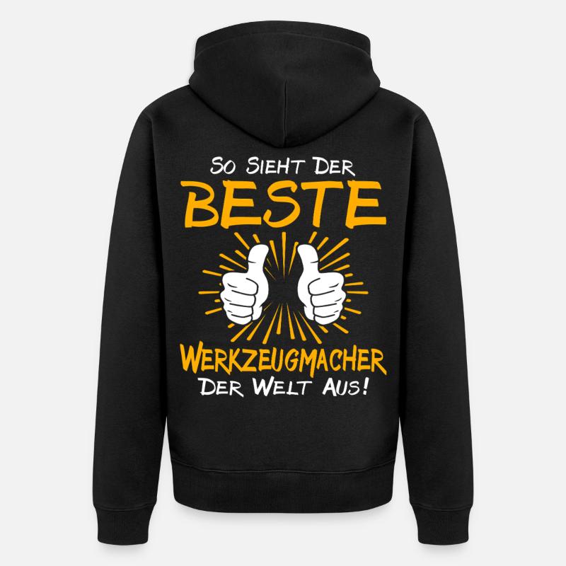 Idée cadeau Toolmaker - Veste à capuche bio Premium Unisexe - noir