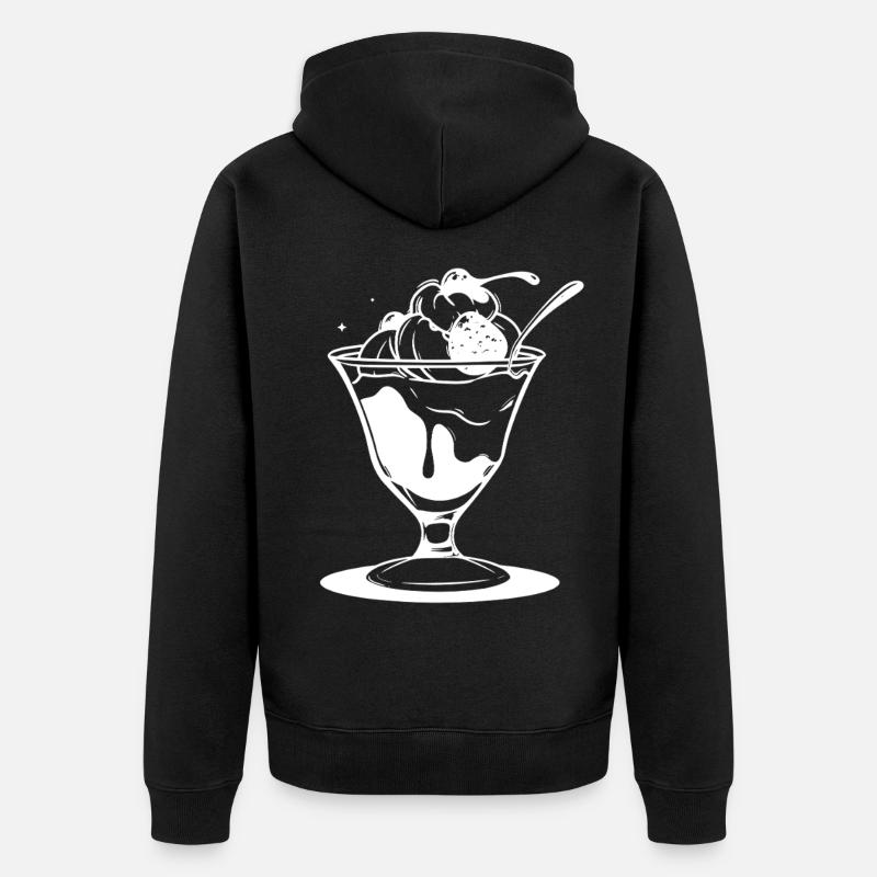 Coupe glacée - Veste à capuche bio Premium Unisexe - noir