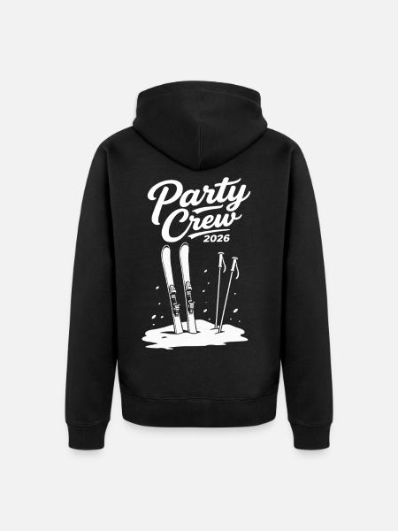 Party Crew 2026 Skiing Après-Ski Group - Unisex Premium Organic Zip Hoodie - black