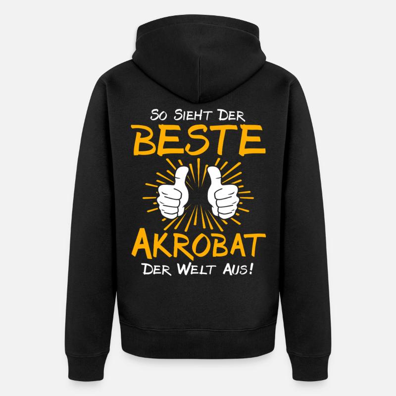 Idée de cadeau pour l’acrobate - Veste à capuche bio Premium Unisexe - noir