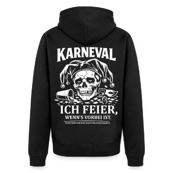 Anti-Carnaval - Veste à capuche bio Premium Unisexe - noir - Dos - Nico (187cm)