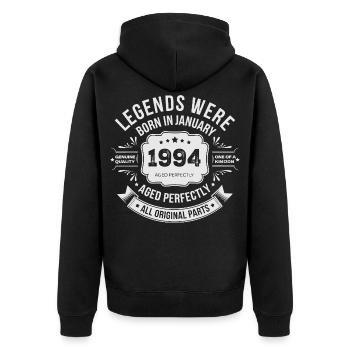 Millésime 1994 Anniversaire 1994 Limited Edition - Veste à capuche bio Premium Unisexe - noir - Dos - Nico (187cm)