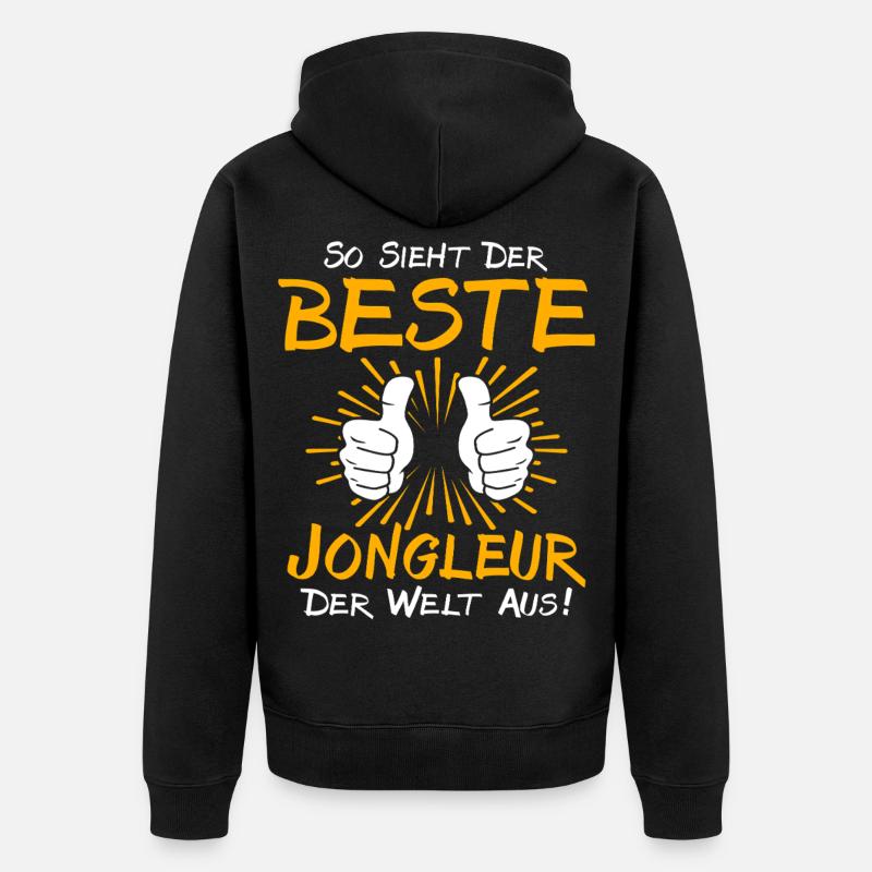 Idée de cadeau pour les jongleurs - Veste à capuche bio Premium Unisexe - noir