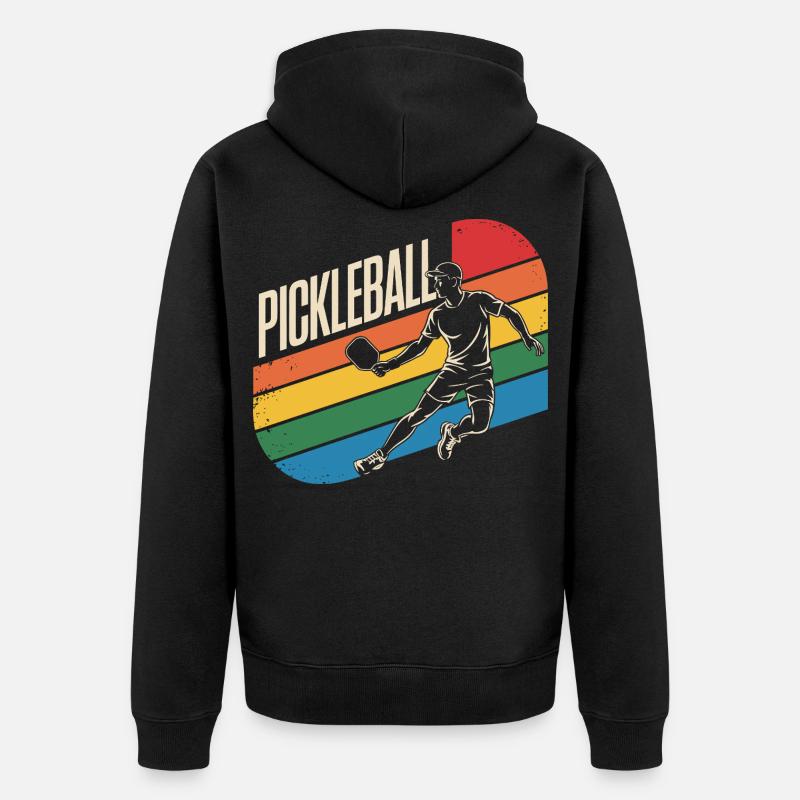 Pickleball - Veste à capuche bio Premium Unisexe - noir