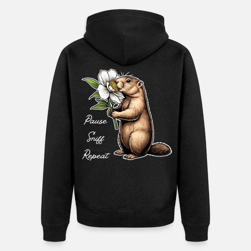 Marmot : Vas-y, renifle, continue - Veste à capuche bio Premium Unisexe - noir