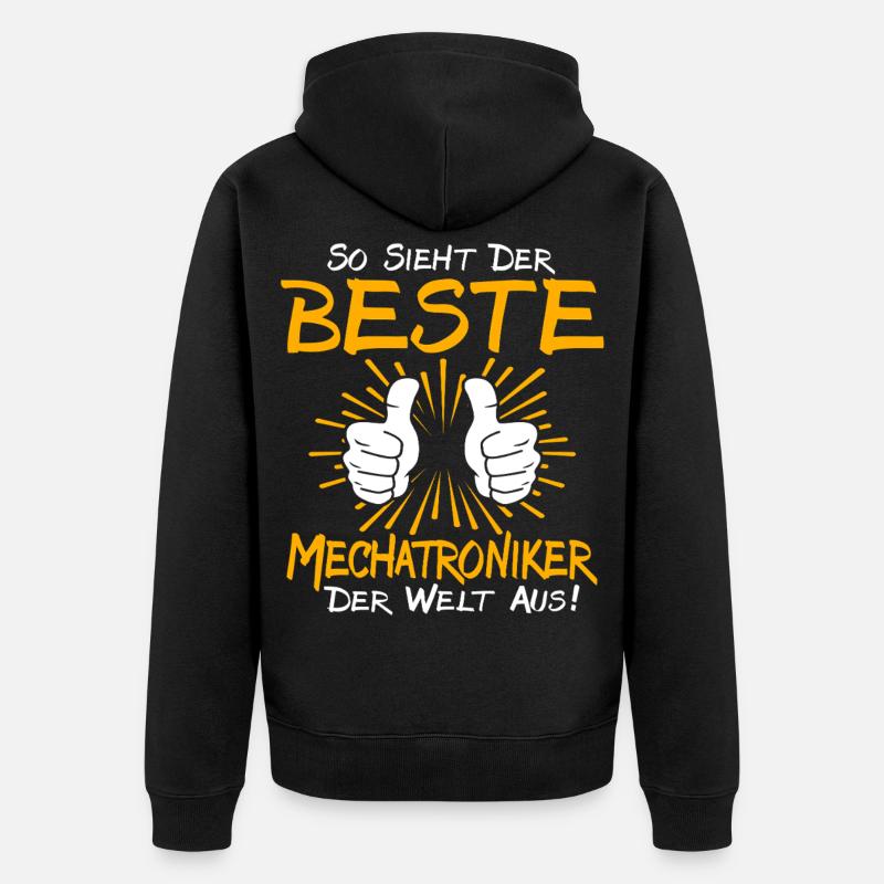Idée cadeau pour technicien en mécatronique - Veste à capuche bio Premium Unisexe - noir