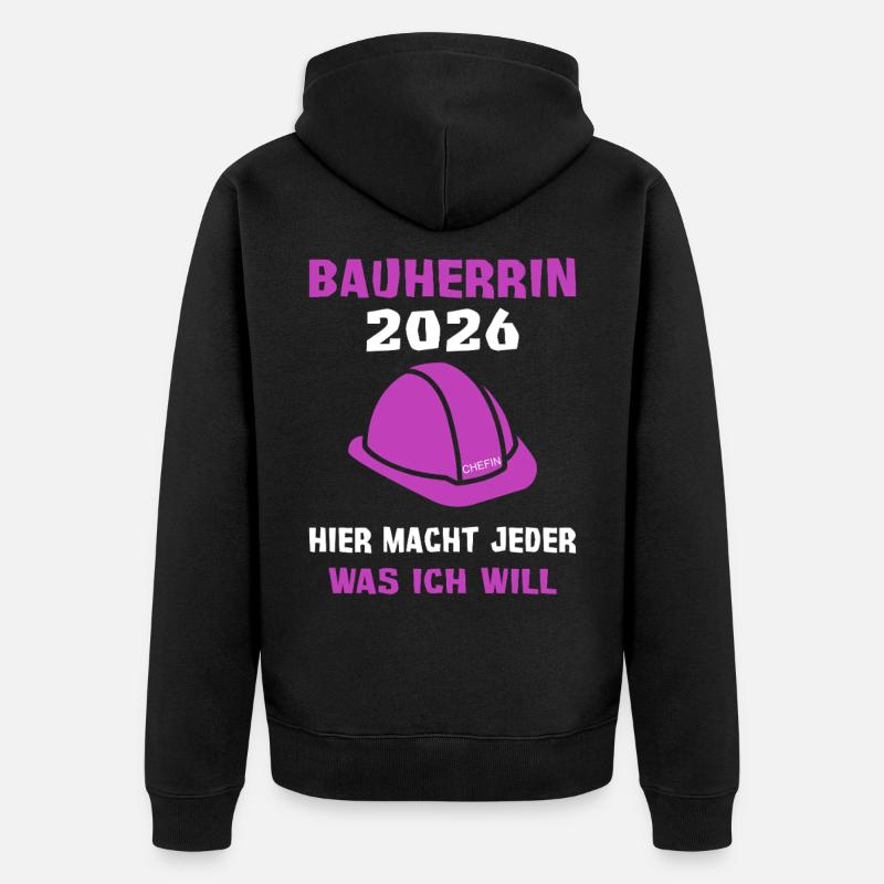 Client 2026 Construction Site - Veste à capuche bio Premium Unisexe - noir