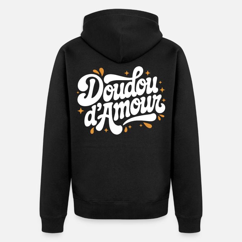 Doudou d’Amour - Veste à capuche bio Premium Unisexe - noir