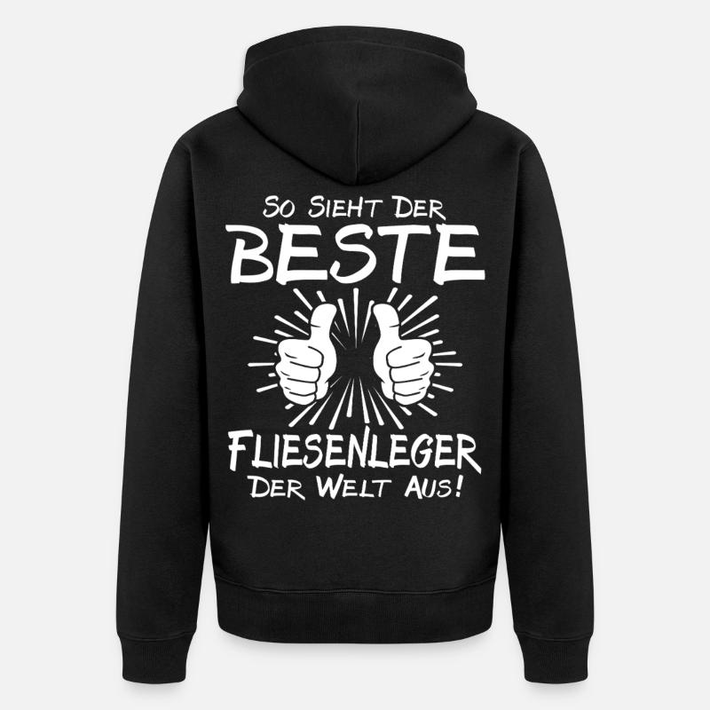 Meilleur carrelage - Veste à capuche bio Premium Unisexe - noir