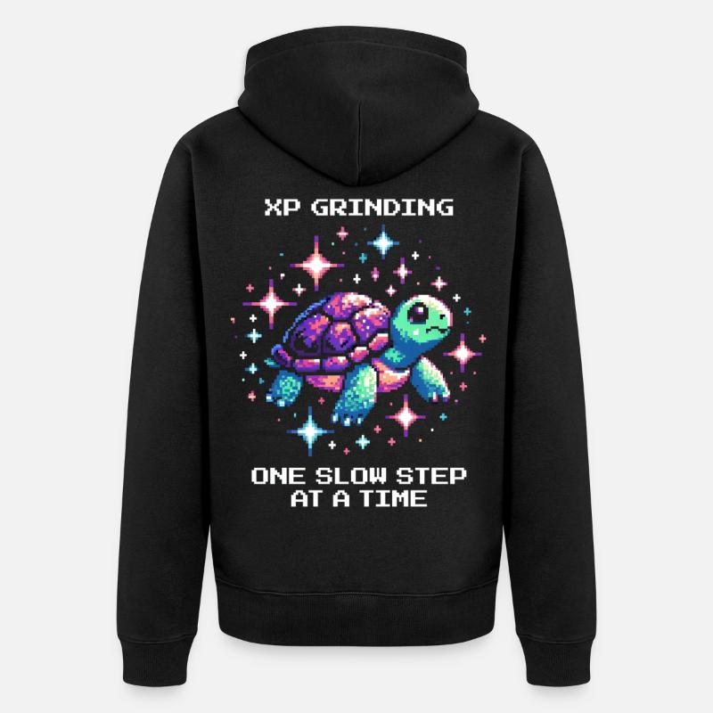 Grinder l’XP | Tortue - Veste à capuche bio Premium Unisexe - noir