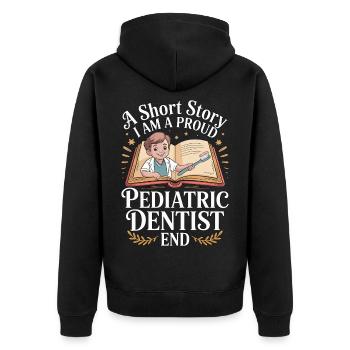 Dentiste pédiatrique Une nouvelle Je suis hygiéniste - Veste à capuche bio Premium Unisexe - noir - Dos - Nico (187cm)