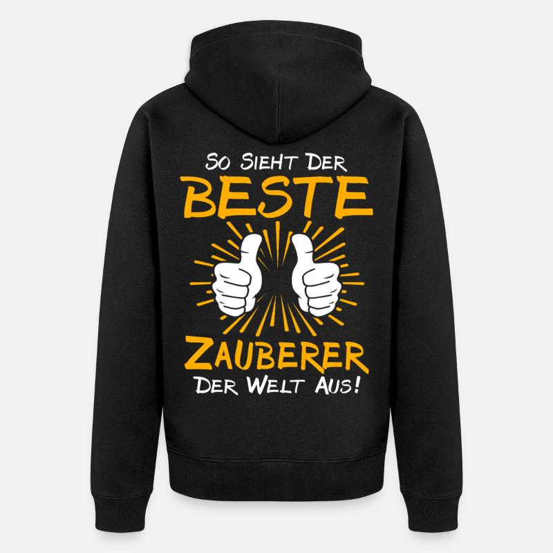 Idée cadeau sorcier - Veste à capuche bio Premium Unisexe - noir