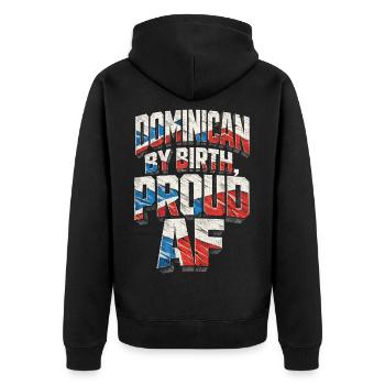 Dominikanisch Dominicain de naissance - Veste à capuche bio Premium Unisexe - noir - Dos - Nico (187cm)