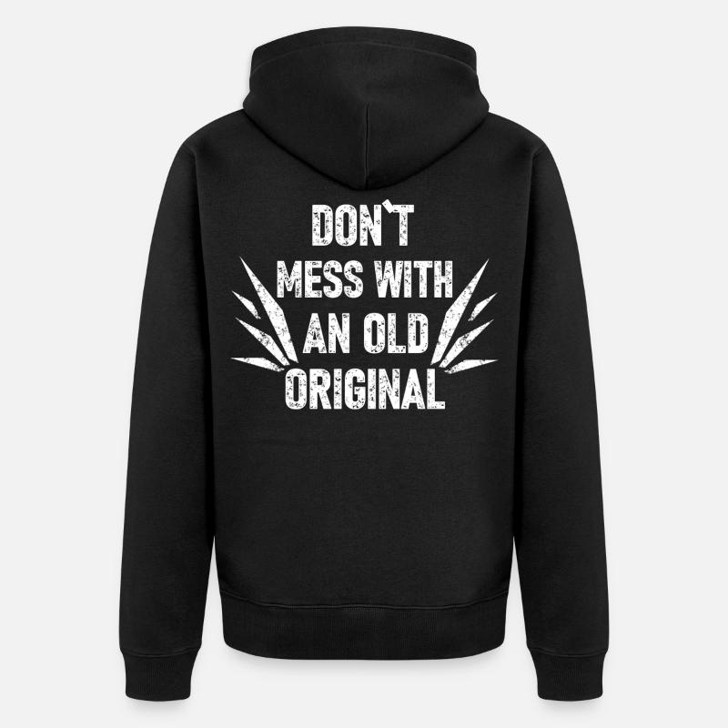 Cooler Spruch Rocker - Unisex Premium Bio Zip Hoodie - Schwarz