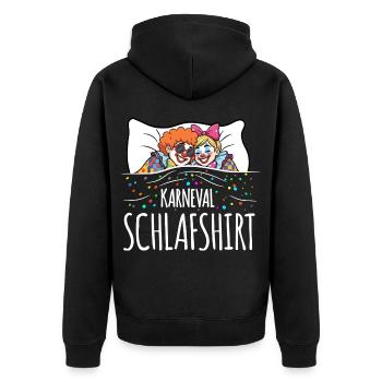 Chemise de nuit Carnival - Veste à capuche bio Premium Unisexe - noir - Dos - Nico (187cm)