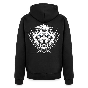 Lion Head Lion - Veste à capuche bio Premium Unisexe - noir - Dos - Nico (187cm)