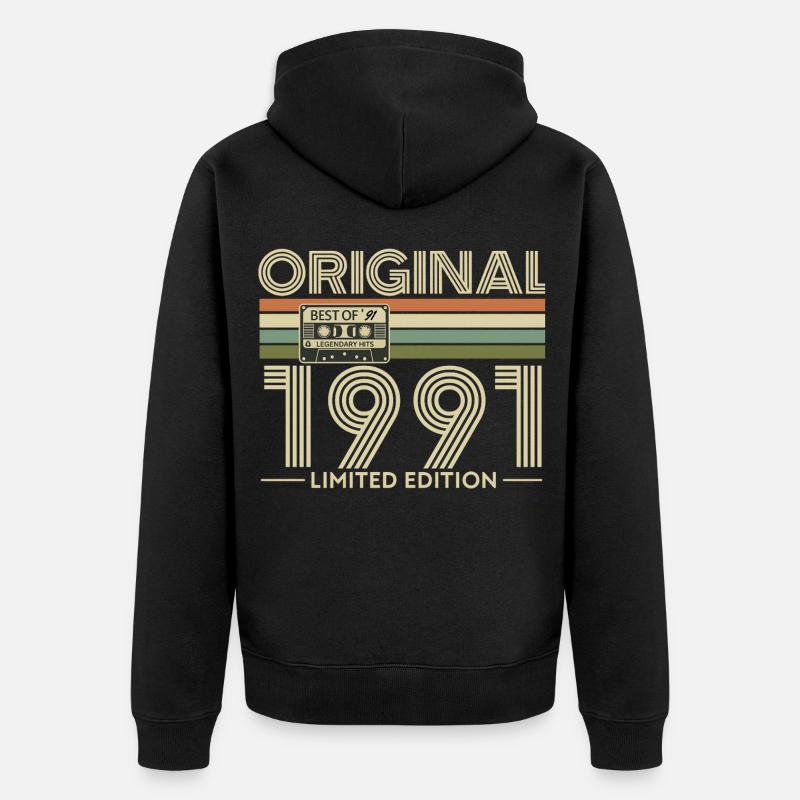 Original 1999 Édition Limitée - Veste à capuche bio Premium Unisexe - noir