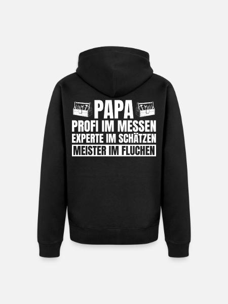 Dad Handyman Repairs Everything Father's Day - Unisex Premium Organic Zip Hoodie - black