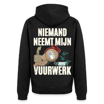 Parti Vuurwerk - Veste à capuche bio Premium Unisexe - noir - Dos - Nico (187cm)