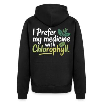 Équipement certifié en pharmacologie botanique clinique - Veste à capuche bio Premium Unisexe - noir - Dos - Nico (187cm)