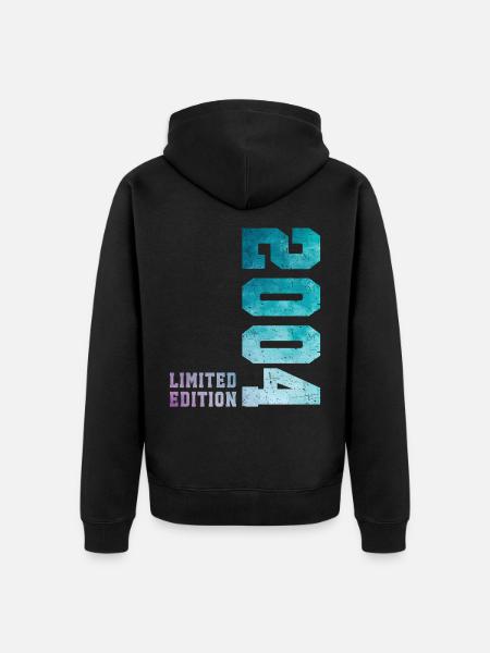 2004 Édition Limitée 22 ans anniversaire - Veste à capuche bio Premium Unisexe - noir