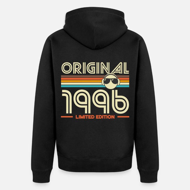 Original 1996 Retro Limited - Veste à capuche bio Premium Unisexe - noir
