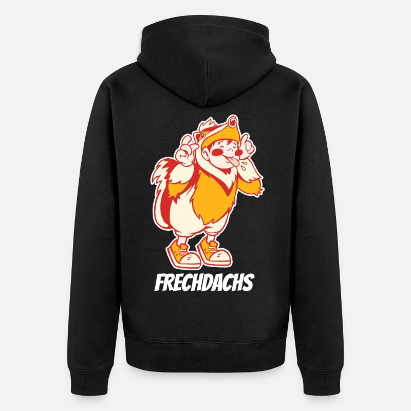 Effronté – Le Voleur Espiègle - Veste à capuche bio Premium Unisexe - noir
