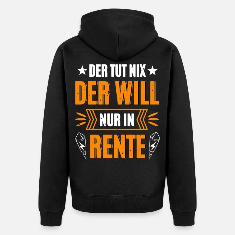 Pyro à la retraite - Veste à capuche bio Premium Unisexe - noir