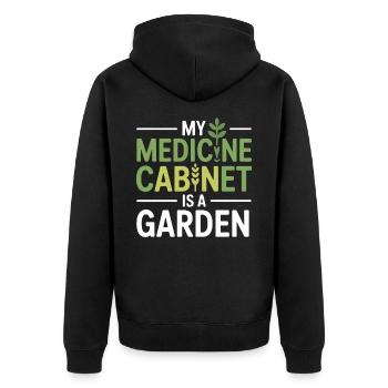 Équipement pharmaceutique biologique certifié - Veste à capuche bio Premium Unisexe - noir - Dos - Nico (187cm)