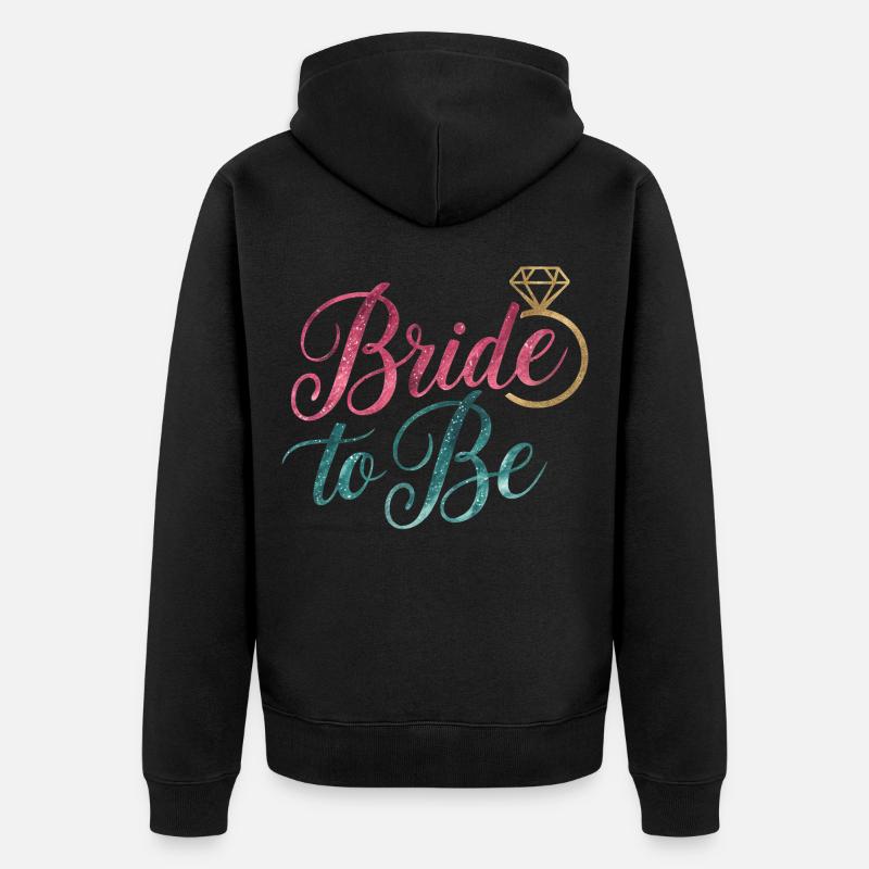Future mariée - Veste à capuche bio Premium Unisexe - noir