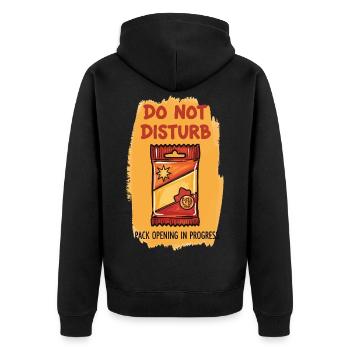 Ne pas interrompre l’ouverture de paquets en cours de trading - Veste à capuche bio Premium Unisexe - noir - Dos - Nico (187cm)