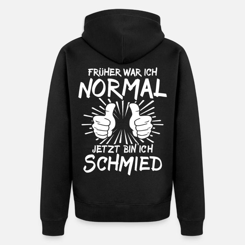 forgeron - Veste à capuche bio Premium Unisexe - noir