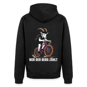 Cycliste Vélo de route Vélo de montagne Vélo sportif - Veste à capuche bio Premium Unisexe - noir - Dos - Nico (187cm)